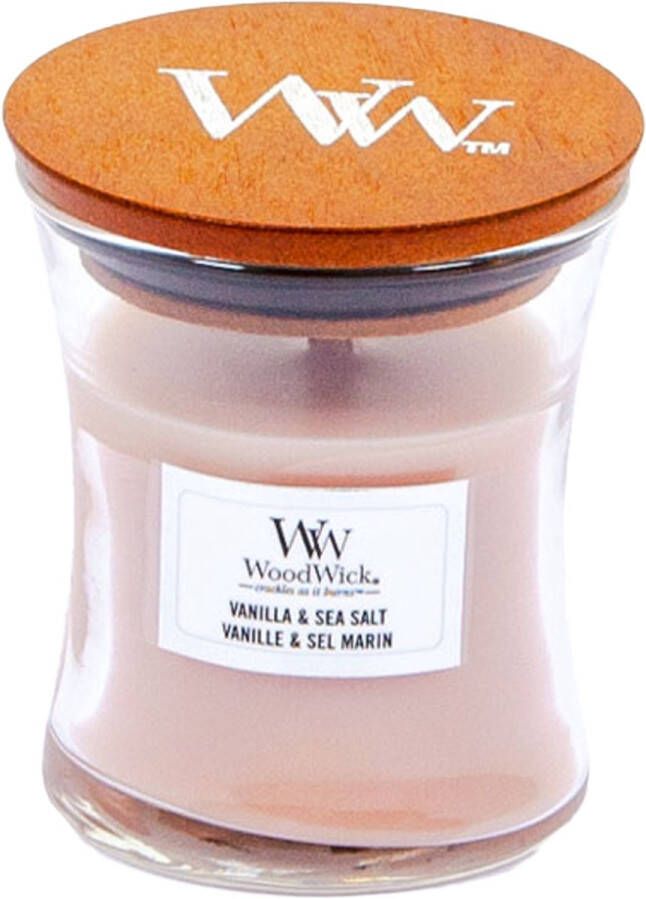 Woodwick Vanilla & Sea Salt Mini Candle Geurkaars