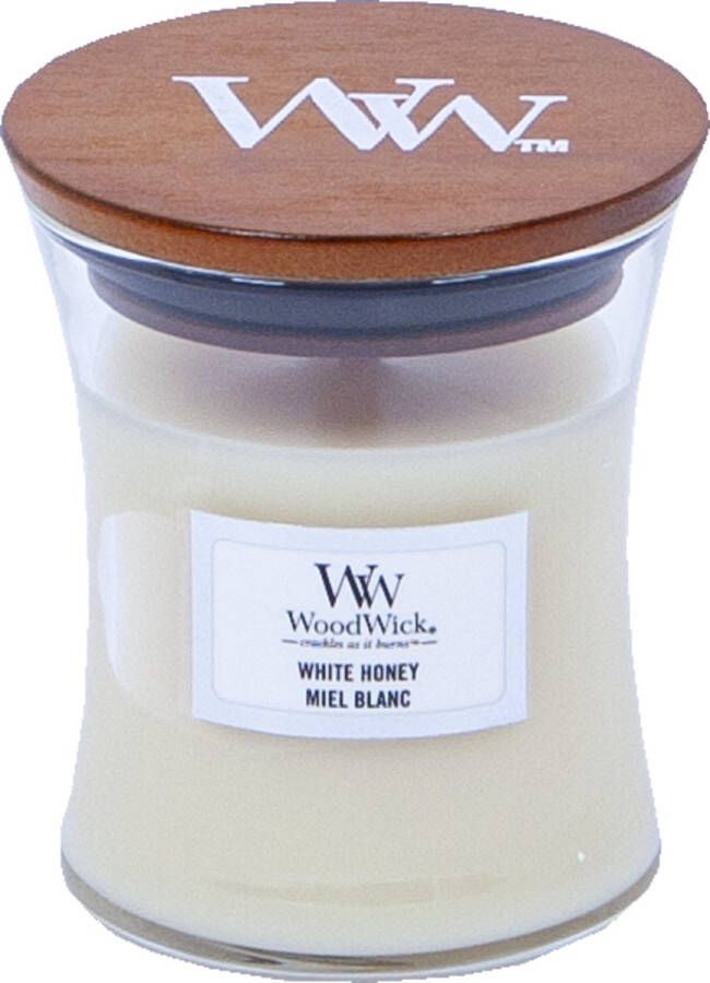 Woodwick White Honey Mini Candle Geurkaars