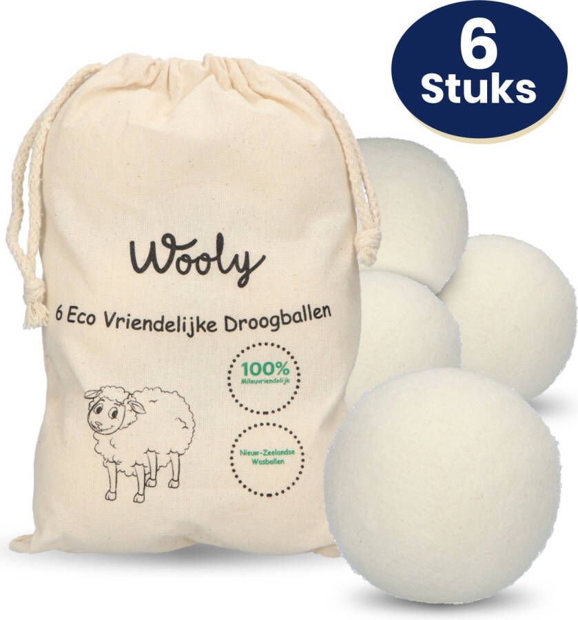 Wooly Drogerballen 6 Wasdroger Ballen Duurzaam Wol Herbruikbare Wasballen Wasbol Wasverzachter Moederdag