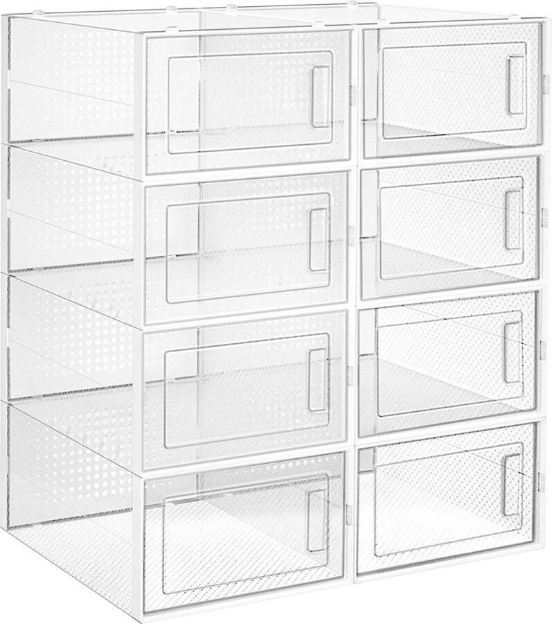 Woon Wereld Schoenendozen Schoenenkast Opbergdozen Schoenenopslag Schoenenrek Transparant