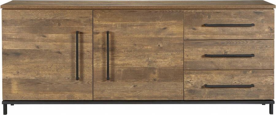 Woonexpress Dressoir Middelburg Bruin MDF Mokka 77x188x48cm (hxbxd)