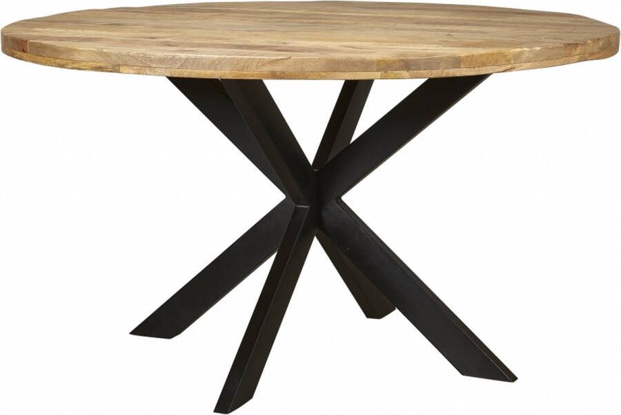 Woonexpress Eettafel 140x140 Bemmel Naturel Hout Naturel 78x140x140cm (hxbxd)