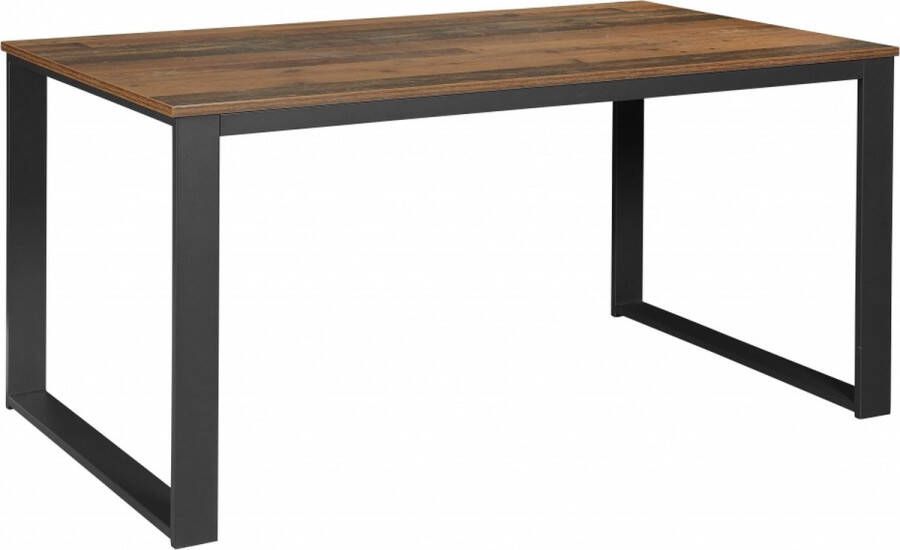 Woonexpress Eettafel 180x90 Zundert Bruin MDF Bruin 78x90x180cm (hxbxd)