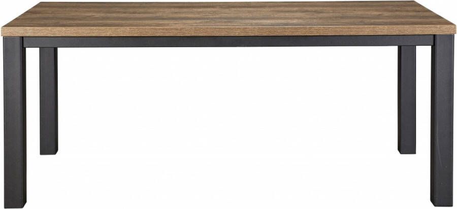 Woonexpress Eettafel 190x90 Middelburg Bruin MDF Mokka 77x90x190cm (hxbxd)