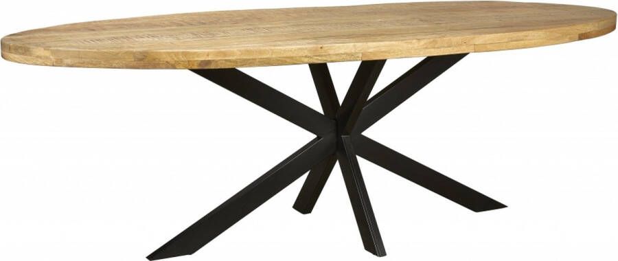 Woonexpress Eettafel 220x100 Bemmel Naturel Hout Naturel 78x220x100cm (hxbxd)