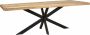 Woonexpress Eettafel 200x100 Bemmel Naturel Hout Naturel 78x200x100cm (hxbxd) - Thumbnail 1