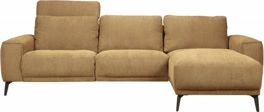 Woonexpress Hoekbank Friesland Bruin Stof Bruin 82x298x163cm (hxbxd)