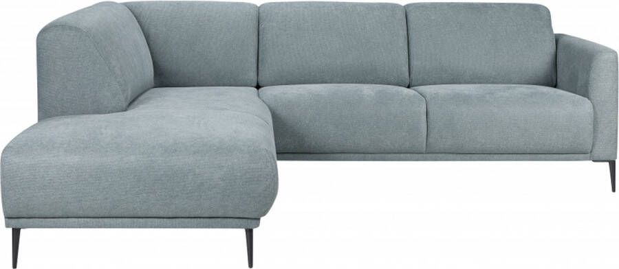 Woonexpress Hoekbank Putten Blauw Stof 158 Niagara 80x254x214cm (hxbxd) Rechts