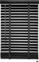 Woonexpress Houten Jaloezie Zwart 80 x 180 cm (BxH) Lamelbreedte: 5 cm met Bedieningskoord en Draaistang - Thumbnail 1