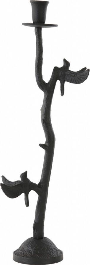 Light & Living Kandelaar Vogel Zwart Metaal Mat Zwart 35x18x12cm (hxbxd)