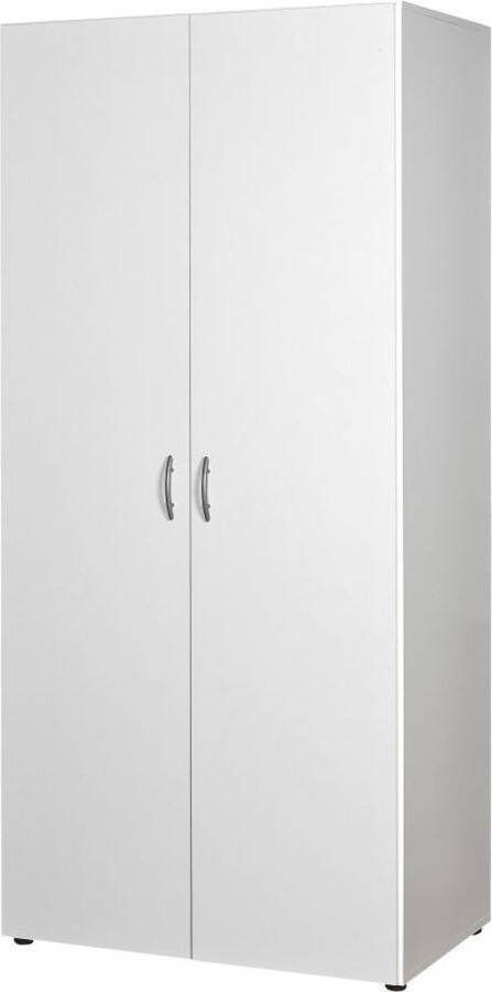Woonexpress Kledingkast Baarlo 80x177x52 cm (BxHxD) Wit Draaideurkast
