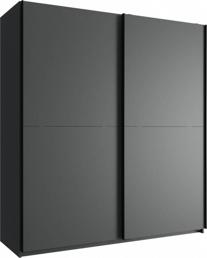 Woonexpress Kledingkast Vught Zwart 179x198x64 cm (BxHxD)