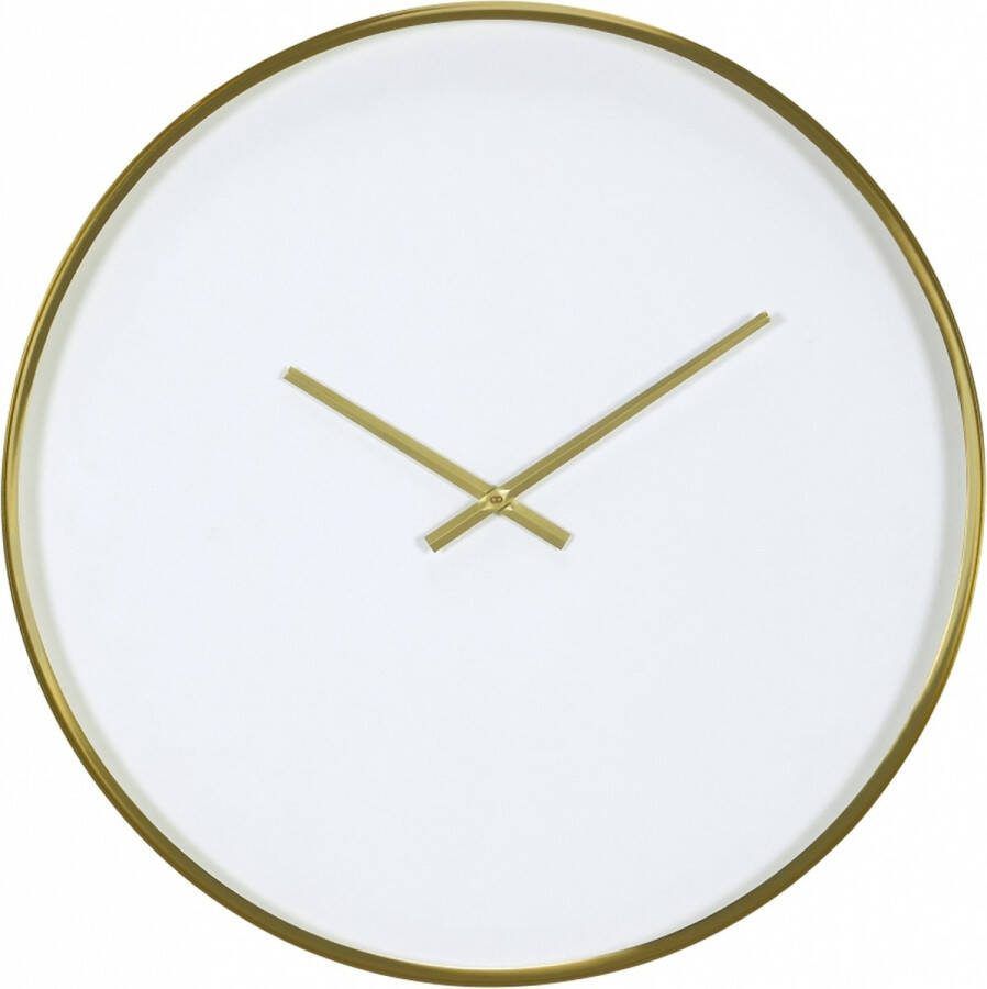 Woonexpress Klok Maxime Wit Metaal Wit Goud 0x61x0cm (hxbxd)