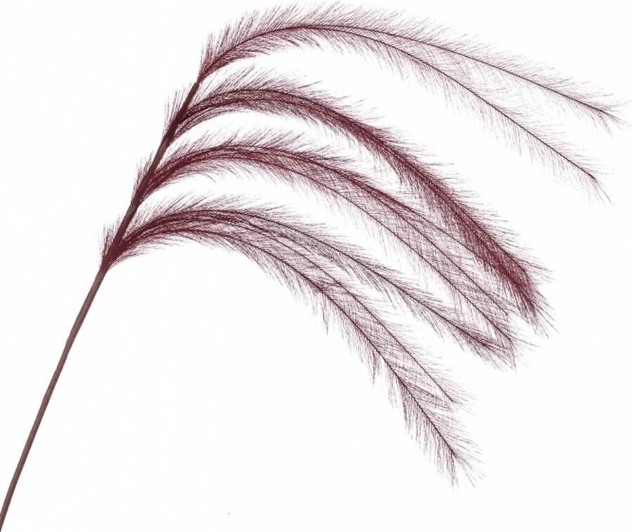 Woonexpress Kunstbloem Feather Rood Polyester Burgundy 135x0x0cm (hxbxd)