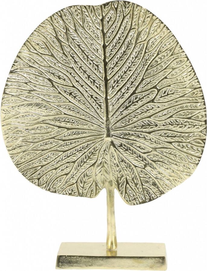 Light & Living Light&Living Ornament op voet 34x9x43 cm LEAF goud