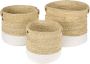 Woonexpress Mand (set Van 3) Roti Beige Natuurlijk Materiaal - Thumbnail 2