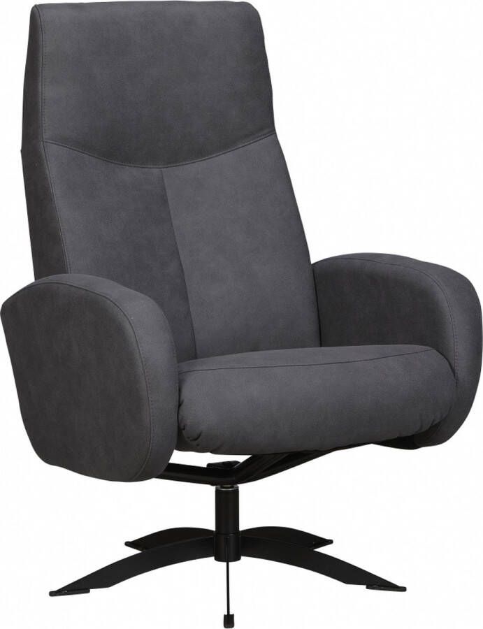Woonexpress Relaxfauteuil Gelderland Stof Zwart 74 x 104 x 75 cm (BxHxD)