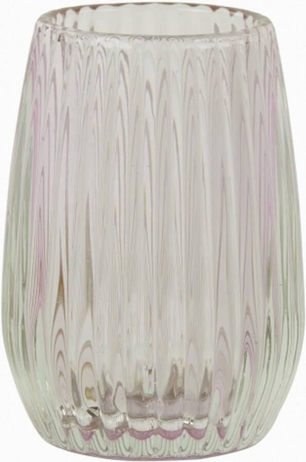 Light & Living Sfeerlicht Aimee Glas Roze 10 x 14 x 10 cm (BxHxD)