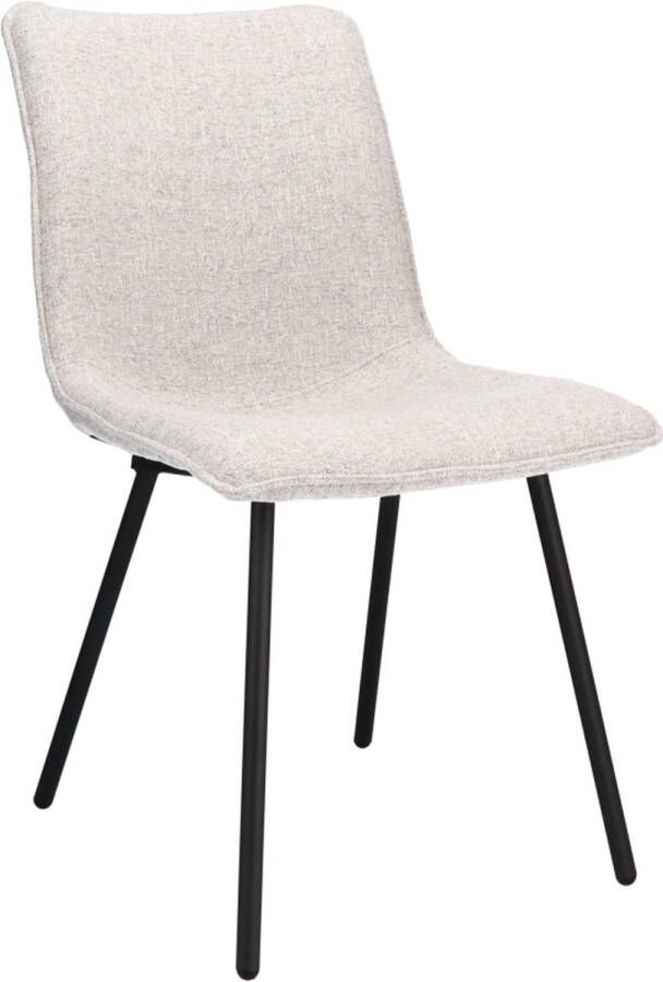 Woonexpress Stoel Hemert Stof Grijs 48x88x62 cm (BxHxD)