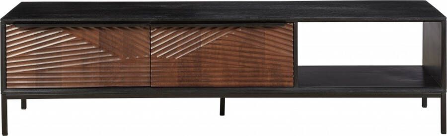 Woonexpress Tv Meubel Oslo Bruin Hout Naturel 46x175x46cm (hxbxd)