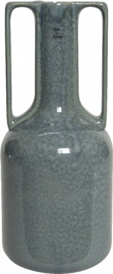 Woonexpress Vaas Akita Blauw Keramiek Blauw 36x15x15cm (hxbxd)