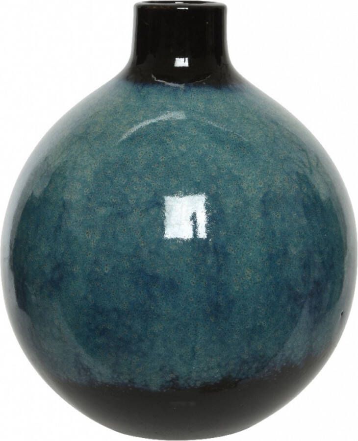 Woonexpress Vaas Konrad Blauw Keramiek Nachtblauw 23x20x20cm (hxbxd)