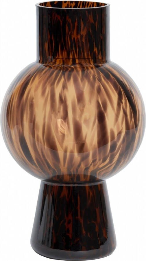 Light & Living Light&living Vaas Ø27x46 cm NARRA glas bruin-donker bruin