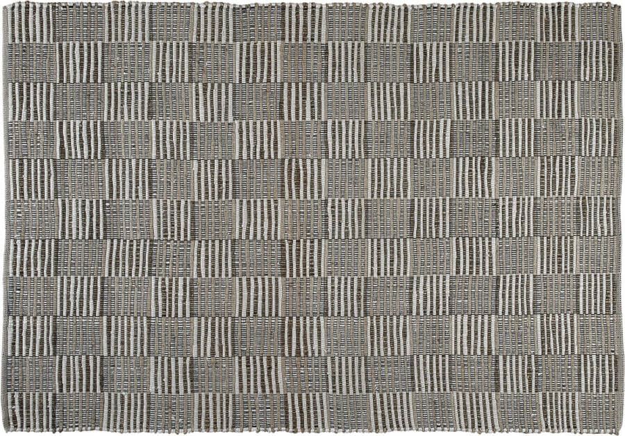 Woonexpress Vloerkleed 160x230 Maysa Naturel Wol Zwart Wit Naturel 0x160x230cm (hxbxd)