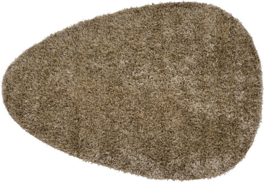 Woonexpress Vloerkleed Bodhi Polyester katoen Bruin 240x163 cm (BxHxD) Hoogpolig Organische Vorm