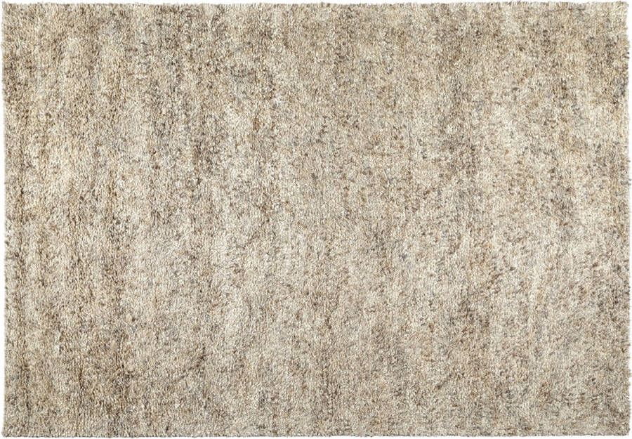 Woonexpress Vloerkleed Shaggy Deluxe Wol Naturel 160 x 230 cm (BxD) Hoogpolig Handgeknoopt