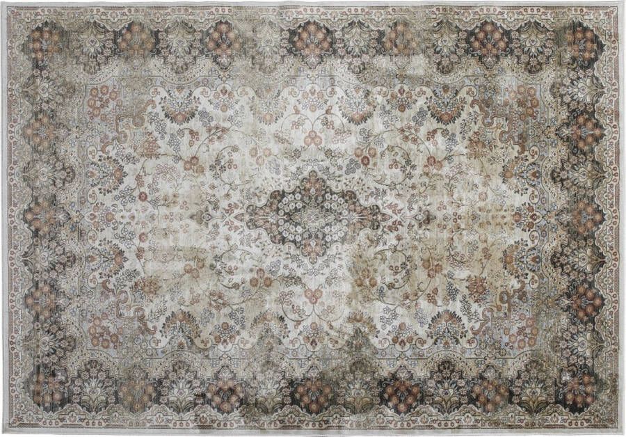 Woonexpress Vloerkleed Vince Viscose Naturel 200x290 cm (BxD) Laagpolig