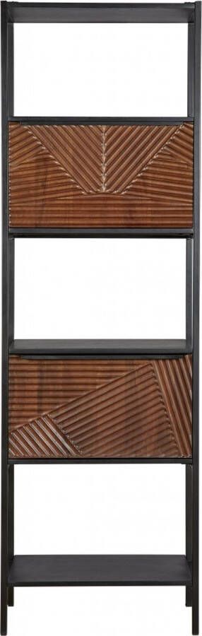 Woonexpress Boekenkast Oslo Hout Bruin 60 x 190 x 34 cm (BxHxD)