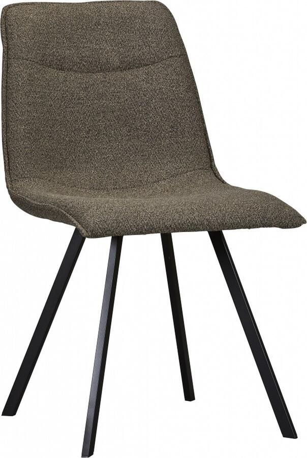 Woonexpress Eetkamerstoel Noud Stof Bruin 46 x 86 x 56 cm (BxHxD)