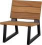 Woood Banco Outdoor Fauteuil Hout Metaal Nature 78x68x82 - Thumbnail 1