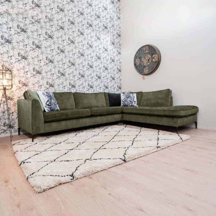 WOOOD | Bean Hoekbank Rechts Zwart | Zitmeubels woonkamer | HoekbankModulaire banken