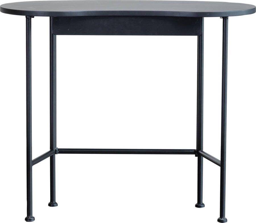 Woood Belle Bureau Grenen metaal Zwart 75x90x42