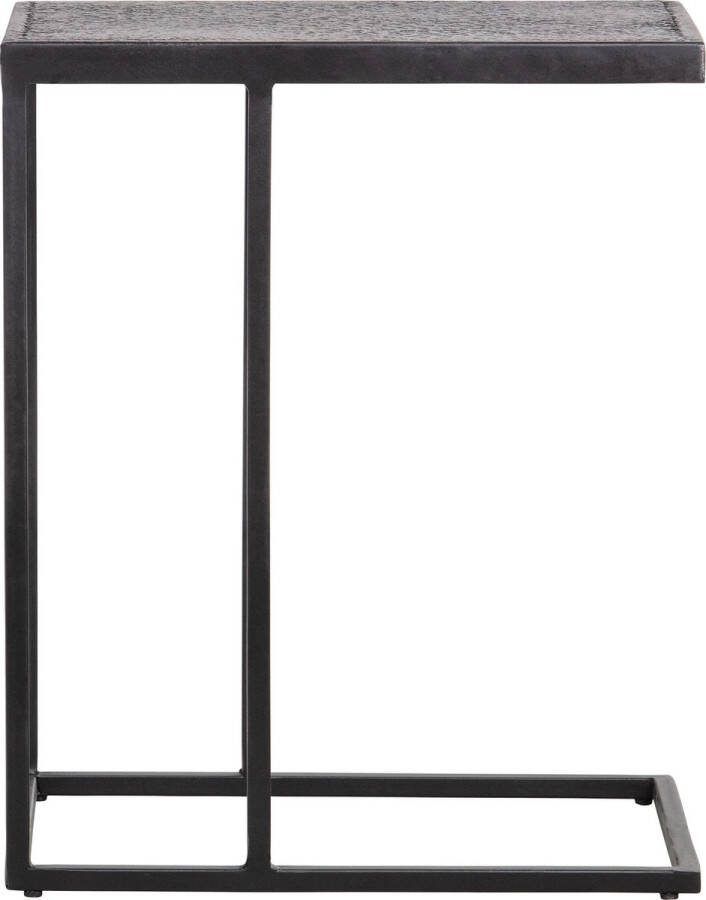 WOOOD Bijzettafel U-vorm Buiten Febe- Metaal Zwart 55x45x35