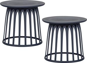 WOOOD Boy Bijzettafel Kunststof Inkt Set van 2