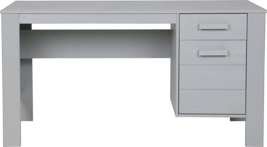 WOOOD | Dennis Bureau Grenen Betongrijs Geborsteld | Woonkamertafels | Bureau