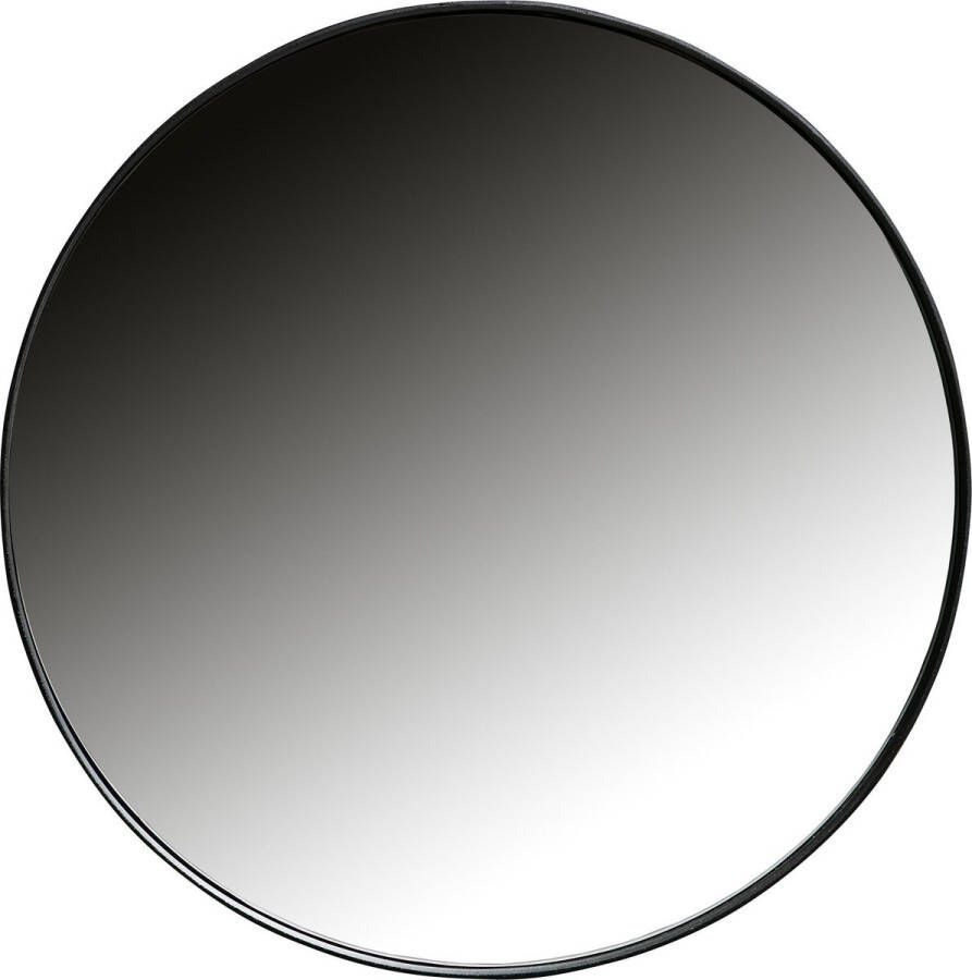 WOOOD Doutzen spiegel metaal zwart div. afmetingen Ø 50 cm