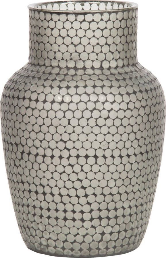 WOOOD Exclusive Ace Vaas Mozaiek Glas Zwart 45x30x30