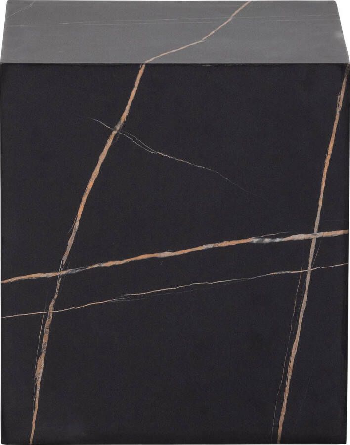 WOOOD Exclusive WOOOD Bijzettafel Benji 40 x 40cm Zwart Vierkant