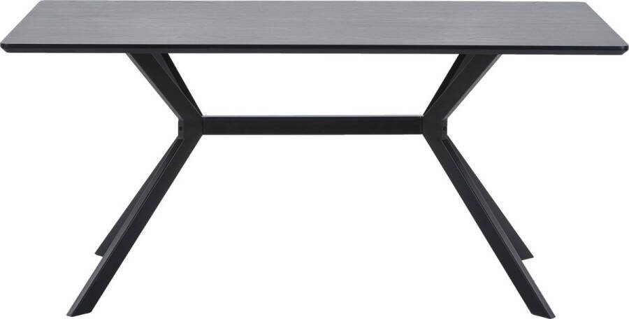 WOOOD | Bruno Eettafel Rechthoek Mdf Zwart 200x90cm | Eettafels | Eettafel