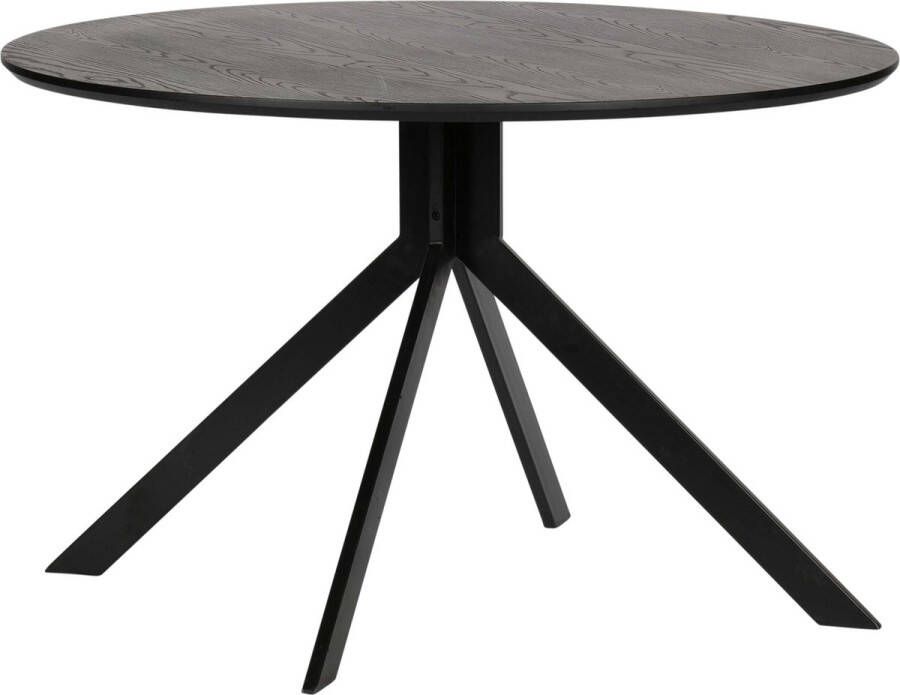 WOOOD | Bruno Eettafel Mdf ZwartØ120 Cm | Eettafels | Eettafel