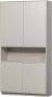WOOOD Buffetkast Finca met push-to-open systeem hoogte 210 cm x breedte 110 cm - Thumbnail 1
