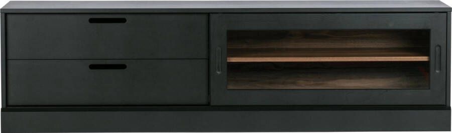 WOOOD Tv-meubel James TV-dressoir Commode glazen deur H 50 cm x B 180 cm x D 40 cm
