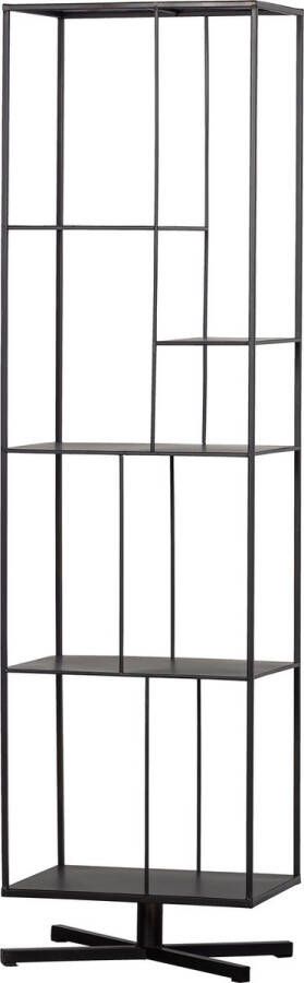 WOOOD Exclusive Jiske Boekenkast Metaal Zwart 184x50x35