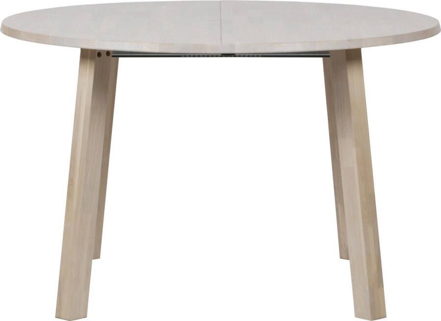 WOOOD | Lange Jan Uitschuifbare Eettafel Rond Eiken Sydney | Eettafels | Uitschuiftafel