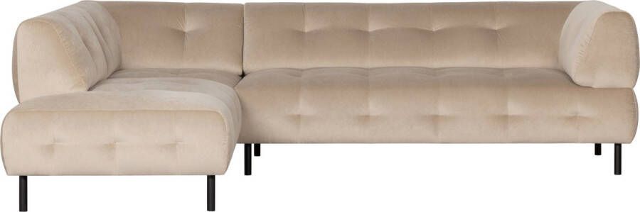 WOOOD Exclusive | Lloyd Hoekbank Links Gewassen Fluweel Sea Salt | Zitmeubels woonkamer | HoekbankModulaire banken