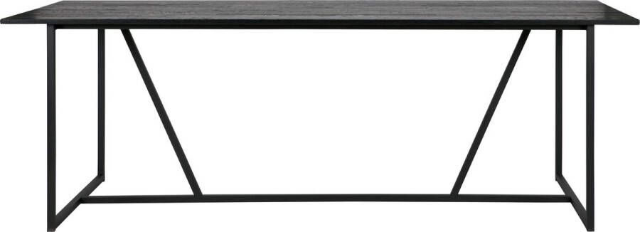 WOOOD Eettafel Silas rechthoekige vorm hout gedeeltelijk massief h 75 cm x b 220 cm